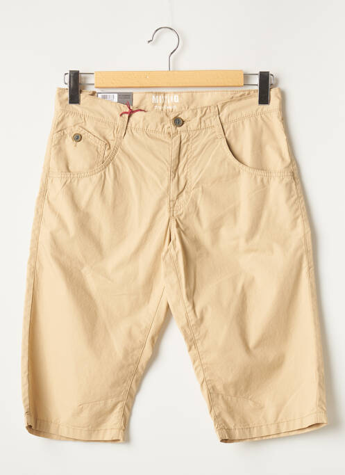 Bermuda tissage popeline taille normale beige MUSTANG homme