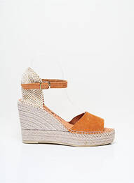 Espadrilles fermeture boucle(s) talon de 7 à 9cm orange LA MAISON DE L'ESPADRILLE femme