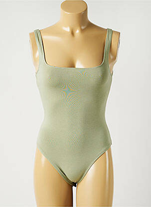 Body stretch sans manche vert MISS SELFRIDGE femme