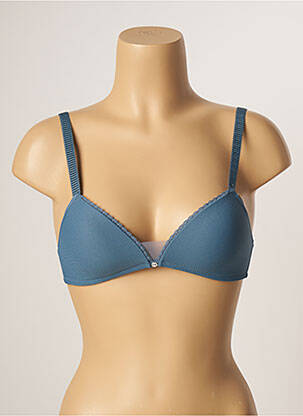 Soutien-gorge sans armature haut triangles bleu PASSIONATA femme