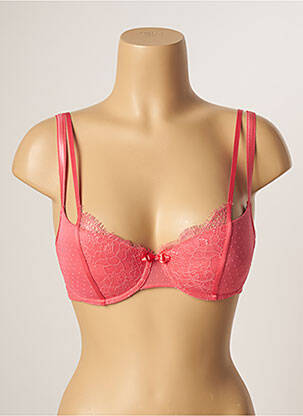 Soutien-gorge effet matière satinée haut soutien-gorge avec mousse de rembourrage amovible rose PASSIONATA femme