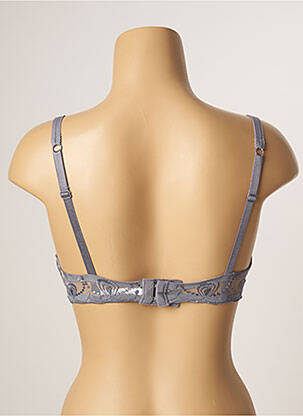 Soutien-gorge effet matière satinée haut soutien-gorge push-up gris PASSIONATA femme