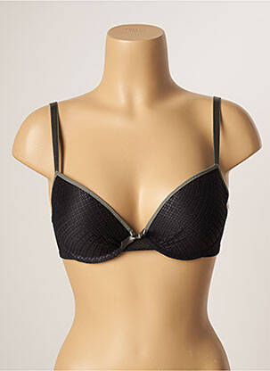 Soutien-gorge effet matière satinée haut soutien-gorge push-up noir PASSIONATA femme