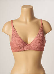 Soutien-gorge effet matière satinée haut soutien-gorge moulé rose PASSIONATA femme