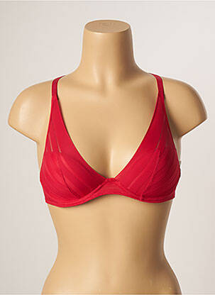 Soutien-gorge effet matière satinée haut soutien-gorge emboitant rouge PASSIONATA femme