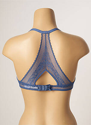Soutien-gorge effet matière satinée haut soutien-gorge moulé bleu PASSIONATA femme