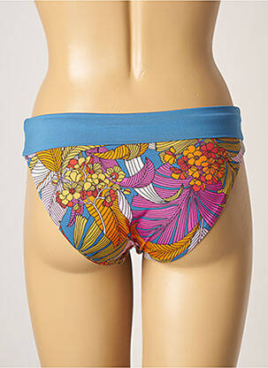 Bas de maillot de bain imprimé fantaisie culotte bleu BELCOR femme