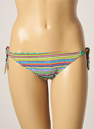 Bas de maillot de bain imprimé fantaisie bikini vert CHERRY BEACH femme