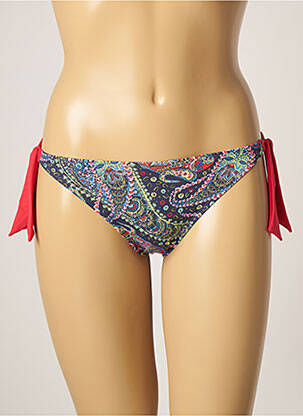 Bas de maillot de bain stretch bikini bleu CHERRY BEACH femme