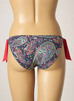 Bas de maillot de bain stretch bikini bleu CHERRY BEACH femme