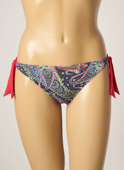 Bas de maillot de bain stretch bikini bleu CHERRY BEACH femme