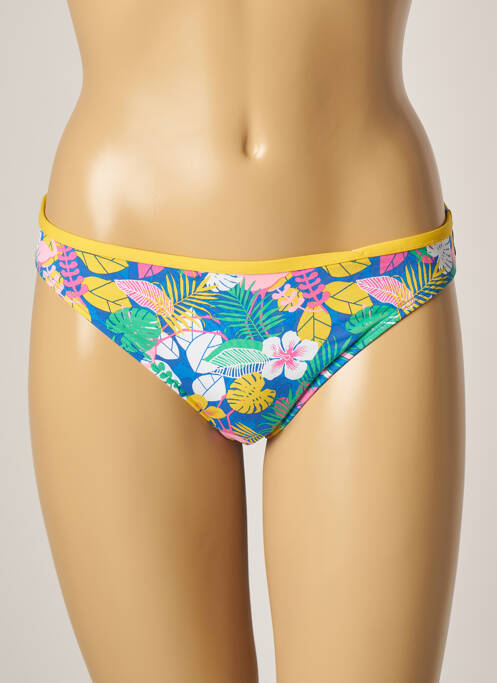 Bas de maillot de bain imprimé tie and dye culotte bleu CHERRY BEACH femme
