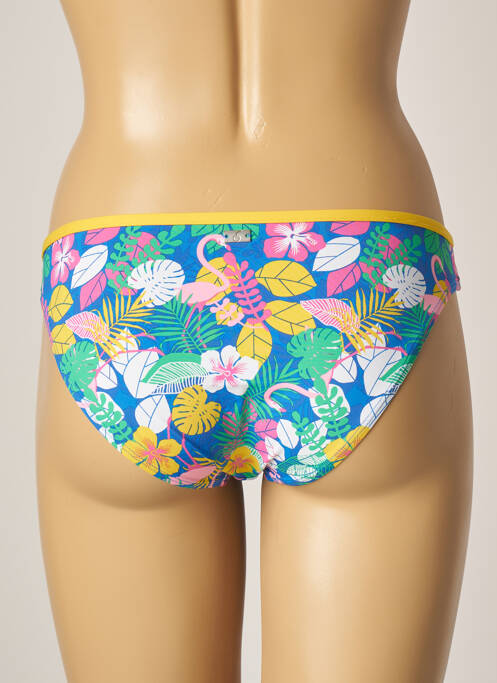 Bas de maillot de bain imprimé tie and dye culotte bleu CHERRY BEACH femme