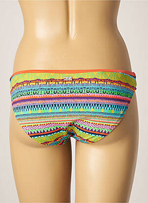 Bas de maillot de bain imprimé fantaisie culotte orange CHERRY BEACH femme