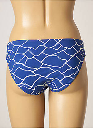 Bas de maillot de bain imprimé fantaisie culotte bleu BELCOR femme