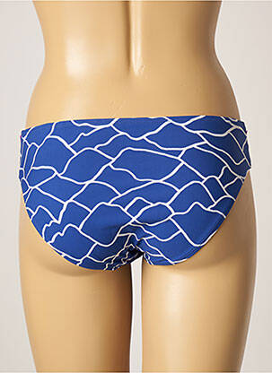 Bas de maillot de bain imprimé fantaisie culotte bleu BELCOR femme