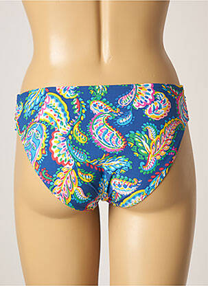 Bas de maillot de bain stretch culotte bleu BELCOR femme