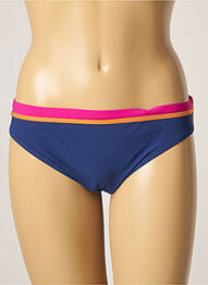 Bas de maillot de bain imprimé rayures culotte bleu BELCOR femme
