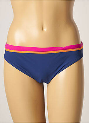 Bas de maillot de bain imprimé rayures culotte bleu BELCOR femme