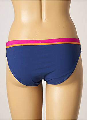 Bas de maillot de bain imprimé rayures culotte bleu BELCOR femme