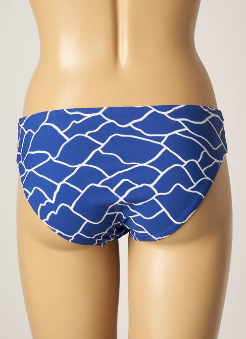 Bas de maillot de bain imprimé fantaisie culotte bleu BELCOR femme