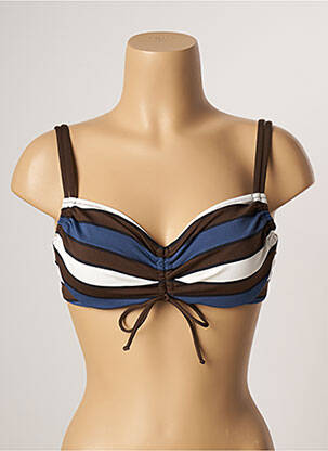 Haut de maillot de bain stretch marron BELCOR femme