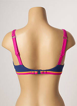 Haut de maillot de bain stretch haut soutien-gorge emboitant bleu BELCOR femme