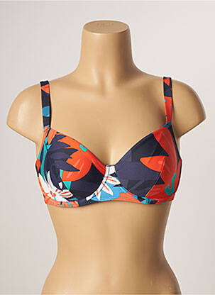 Haut de maillot de bain stretch haut soutien-gorge emboitant orange SIMONE PERELE femme
