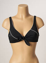 Haut de maillot de bain stretch noir BELCOR femme