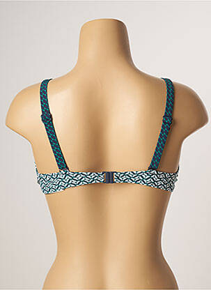 Haut de maillot de bain stretch haut soutien-gorge emboitant vert BELCOR femme
