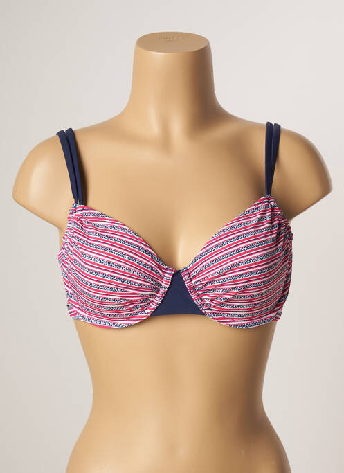 Haut de maillot de bain stretch haut soutien-gorge emboitant rose BESTFORM femme