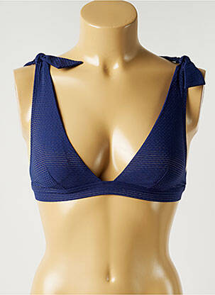 Haut de maillot de bain stretch haut triangles bleu SIMONE PERELE femme
