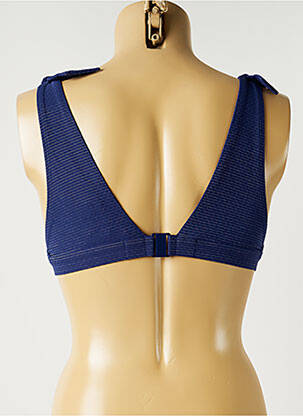 Haut de maillot de bain stretch haut triangles bleu SIMONE PERELE femme