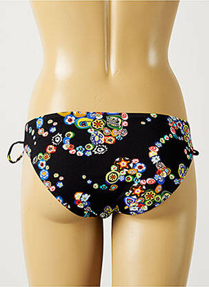 Bas de maillot de bain imprimé fleurs culotte noir CHERRY BEACH femme