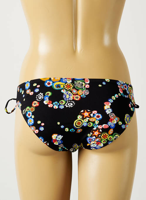 Bas de maillot de bain imprimé fleurs culotte noir CHERRY BEACH femme