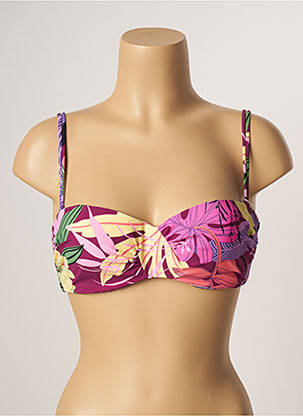 Haut de maillot de bain haut soutien-gorge moulé haut soutien-gorge moulé violet BELCOR femme