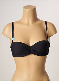 Haut de maillot de bain haut soutien-gorge moulé haut soutien-gorge moulé noir CHERRY BEACH femme