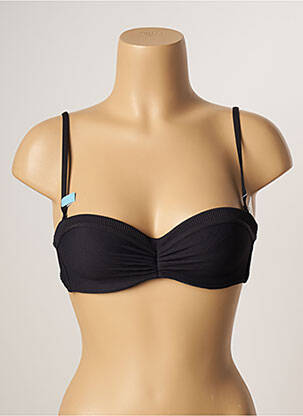 Haut de maillot de bain haut soutien-gorge moulé haut soutien-gorge moulé noir CHERRY BEACH femme