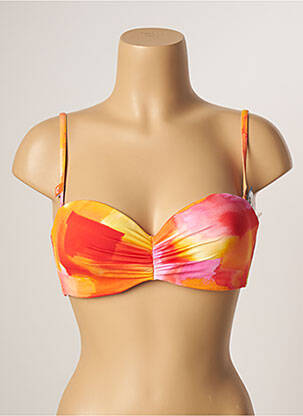 Haut de maillot de bain haut soutien-gorge moulé haut soutien-gorge moulé orange CHERRY BEACH femme