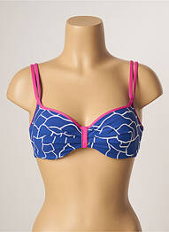 Haut de maillot de bain haut soutien-gorge moulé haut soutien-gorge moulé bleu BELCOR femme