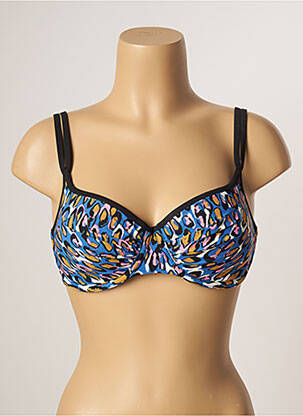 Haut de maillot de bain haut soutien-gorge moulé haut soutien-gorge moulé bleu BELCOR femme