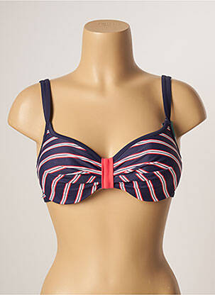 Haut de maillot de bain haut soutien-gorge moulé haut soutien-gorge moulé bleu BESTFORM femme