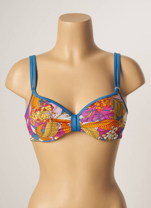 Haut de maillot de bain haut soutien-gorge moulé haut soutien-gorge moulé rose BELCOR femme