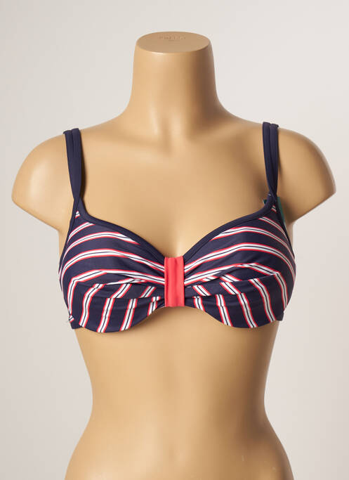 Haut de maillot de bain haut soutien-gorge moulé haut soutien-gorge moulé bleu BESTFORM femme