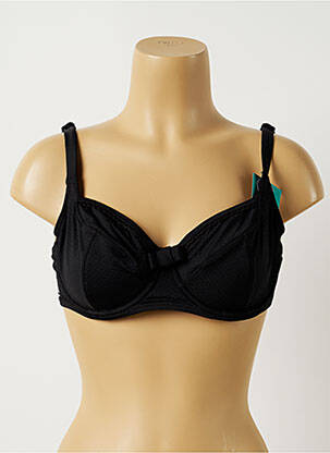 Haut de maillot de bain stretch haut soutien-gorge balconnet noir BESTFORM femme