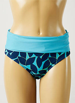 Bas de maillot de bain imprimé fantaisie culotte bleu BESTFORM femme