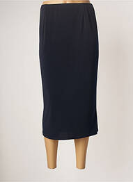 Jupe mi-longue coupe droite bleu SOPHIA CURVY femme