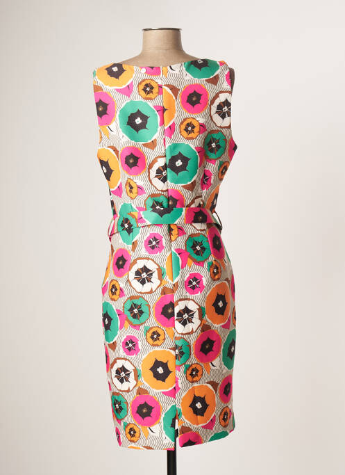 Robe mi-longue orange DANIELA COOL pour femme