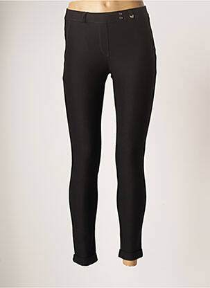 Pantalon chino taille normale taille normale noir EAST DRIVE femme