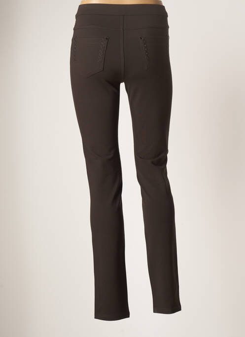Pantalon slim marron YOULINE pour femme